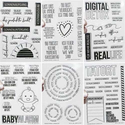 German Clear Stamp/Seal for DIY scrapbooking/photo album Decorative clear stamp sheets A6044