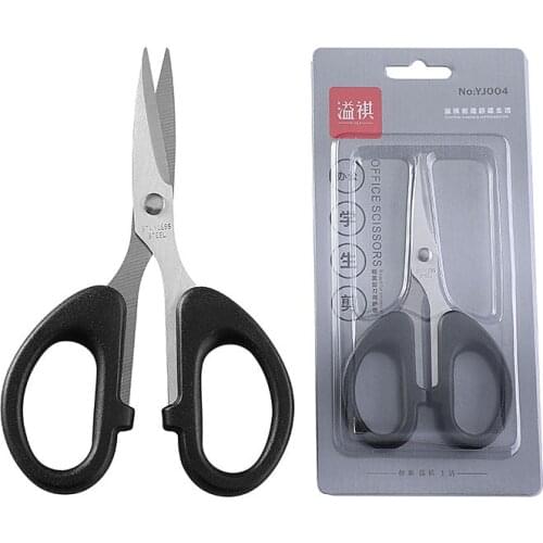 Stainless steel scissors household scissors plastic handle student scissors stationery scissors manual office scissors