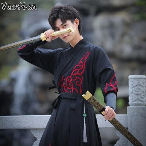 Ancient Costume Clothes Chinese Traditional Hanfu Dress Tang Suit Swordsman Gown Robes Kimono Han Dynasty Cosplay Costumes