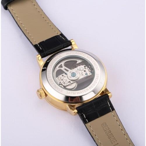 Pink Cohome Women's Skeleton Watch