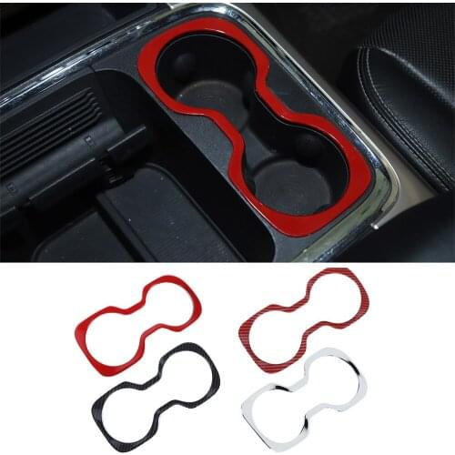 Fit for Dodge Ram 1500 2010-2017 Front Water Cup Holder Cover Decoration Trim ABS Interior Car Accessories