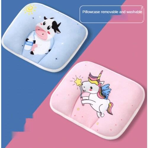 Detachable Stereotyped Baby Pillow To Correct Anti-eccentric Head Baby Pillow Cotton Cartoon Breathable Newborn Pillow