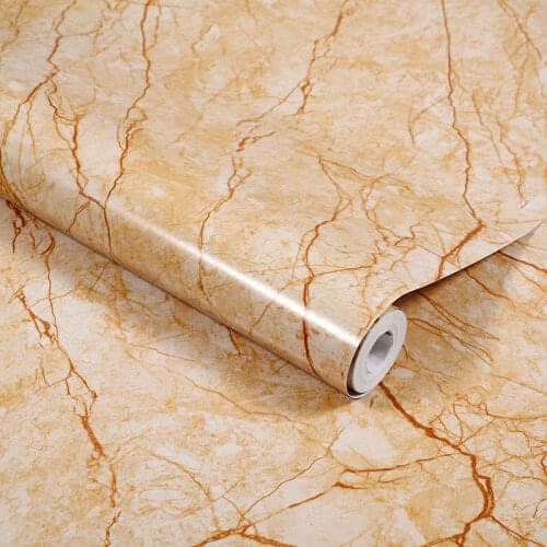 Modern Popular Marble Design Home Decor Renovation Wall Stickers in Rolls Desktop Waterproof Marble Vinyl Kitchen Cabinets Stove