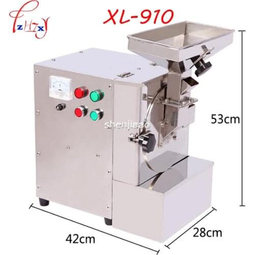 XL-910 2800r /min feed grinder for Nuts Almonds Commercial milling Fat/Peanuts/Sesameseeds/Beans/Spices Grasso mill machine