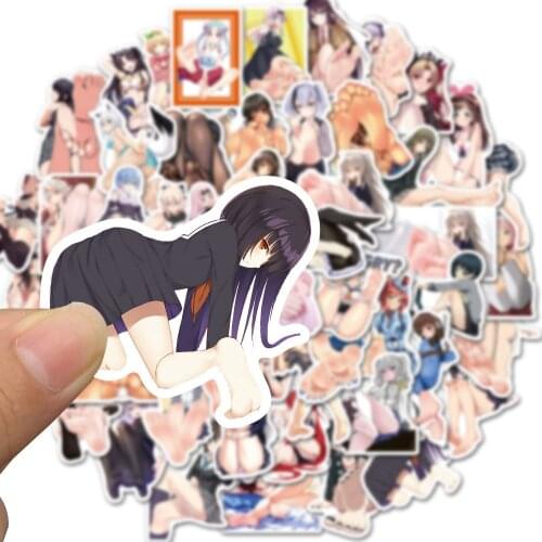 50Pcs Japanese Sex Girls Foot Waifu Pinup Hentai Anime Stickers Laptop Motorcycle Skateboard Suitcase Cute Adult Sticker Decal