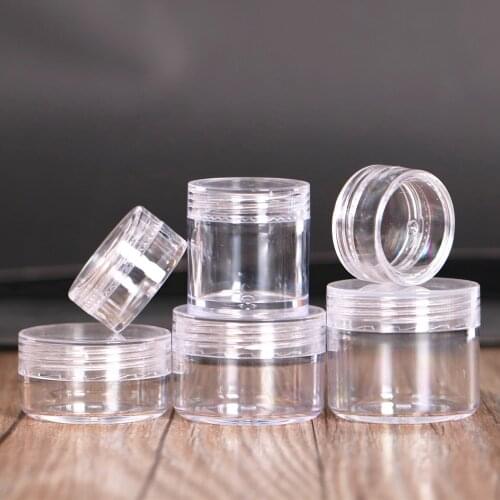 5/10/15/20g Small Empty Cosmetic Refillable Bottles Plastic Eyeshadow Makeup Face Cream Jar Pot Container