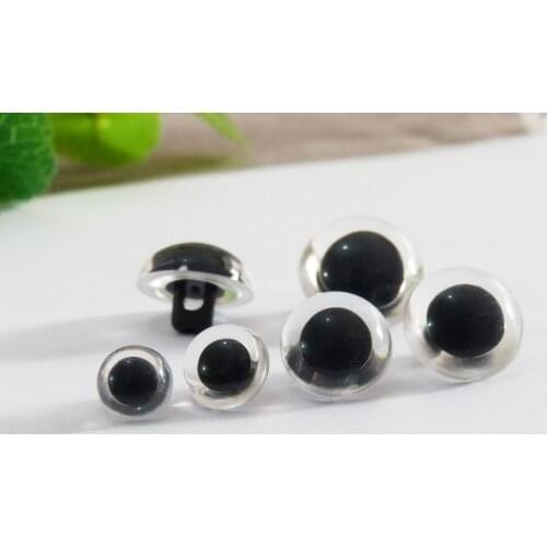 50pcs/lot 9/10.5/12/13.5/15/16.5/18/21mm clear handscrew button eyes new toy eyes for diy felt findings--size option
