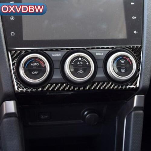 For Subaru Forester SJ accessories Air Panel center console decorate carbon fiber automotive interior trim stickers 2014 2017