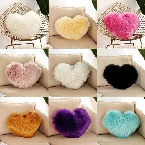 Pink Heart Sofa Car Seat Cushion Stuffed Plush Doll Toy Cushion Shape Throw Pillow Home Decoration Cushions Wedding Lovers Gift