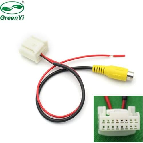 GreenYi Car Parking Rear View Camera RCA Video Plug Reverse Convert Video Adapter For Kia K3 K4 K5 Original Stereo Screen