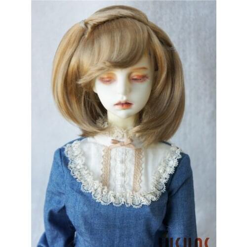 JD182 1/3 SD Synthetic mohair doll wigs short Bobo Pony BJD hair 8-9 inch doll accessories