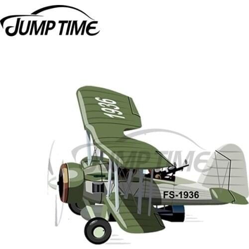 JumpTime 13 x 5.9cm For Cartoon Retro Torpedo Bomber Decal Windows Refrigerator Car Stickers Cartoon Motorcycle VAN Decoration