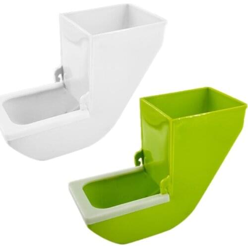 Bird Feeder No Mess Automatic Parrot Feeder Cage Accessories Pigeon Seed Food Container Feeding Device for Parakeet Canary Finch