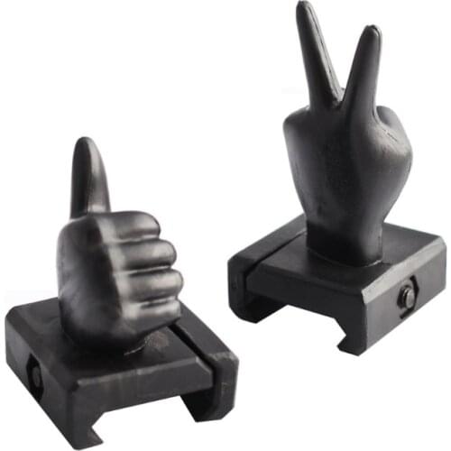 4 Pcs Novelty Finger Thumb Sights Wide Rail Mount Base Hunting Scope Mount Decoration Outdoor Sports Entertainment Hunting Suppl