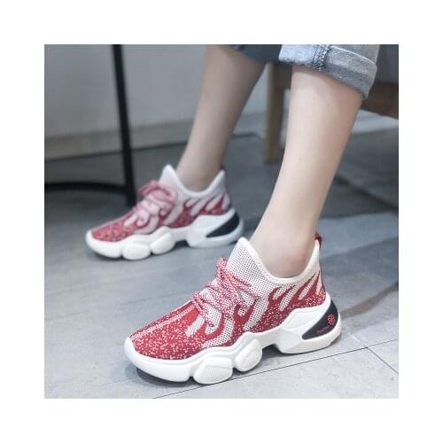 The new womens running shoes of 2020 go with casual shoes, mesh, breathable, woven, sport and colored coconut shoes