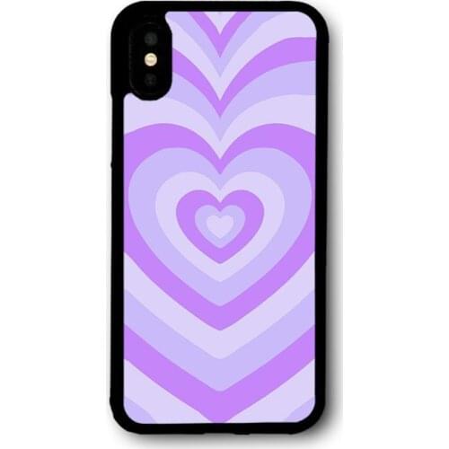 Latte Love Purple Phone Case for iPhone 11 mini 12 pro XS Max X XR 6 7 8 Plus SE20 High Quality TPU Silicon Hard Plastic Cover