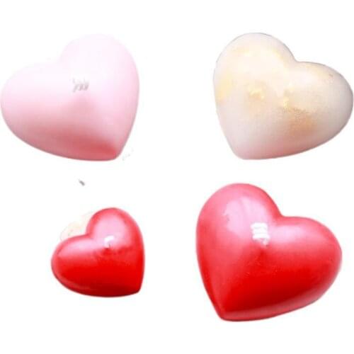 Love Heart Shape Diy Aromatherapy Plaster Decoration Candle Mold Soap Silicone Mold