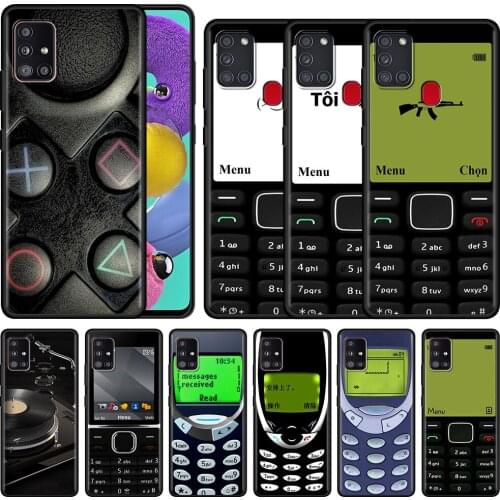 Retro Mobile Phone Art For Samsung Galaxy A51 A71 A21s A12 A31 A41 M31 Soft Phone Case A32 M51 A52 M30s A02s A11 A72 A42 Cover
