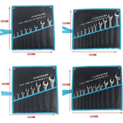 Ratchet Combination Wrench Set with Storage Pouch Chrome Vanadium Steel Spanner 2020 New