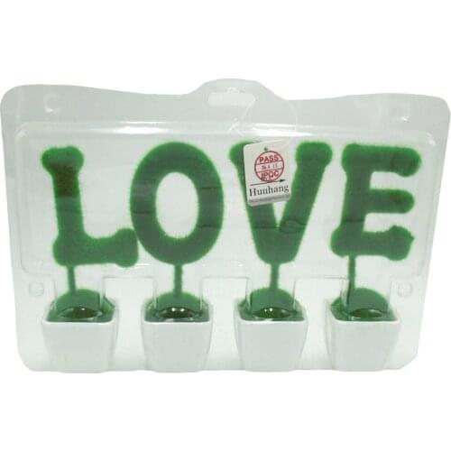 ANGRLY Valentines Day Gift Simulation Plant LOVE Letter Home Decoration Wedding Decoration Christmas Decorations for Home Gifts