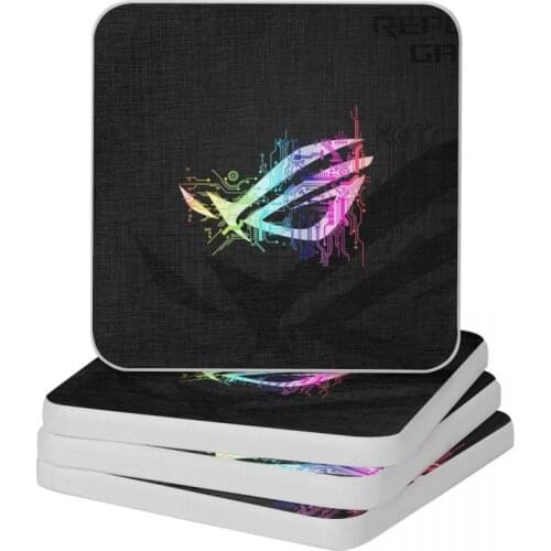 ROG Diatomite Square Round Coaster Anti-Scald Cup Bonsai Mat Soap Toothbrush Pad Diameter 10cm