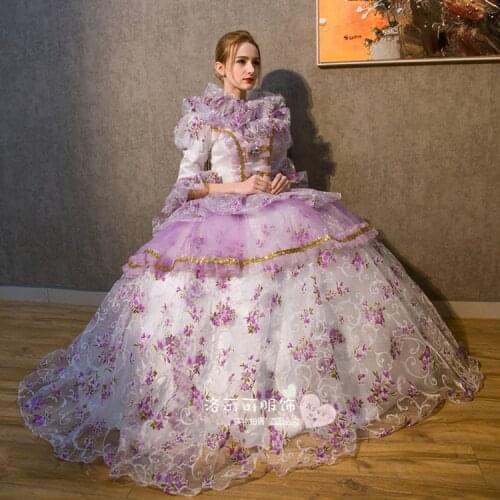 Luxury Medieval dress Renaissance gown royal princess queen Victoria dress ball Ball