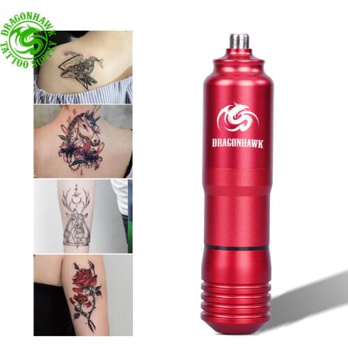 Dragonhawk Tattoo Rotary Machine Pen Adjustable Stroke PMU Permanent Makeup Cartridges Professional Tattoo Machine Supplies
