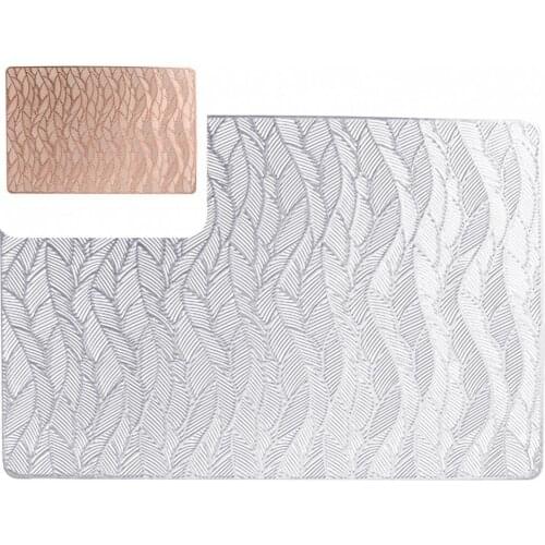 Widely Applied Useful Hollow Combined Leaf Shape Table Mat Lightweight Western Placemat Exquisite for Plate