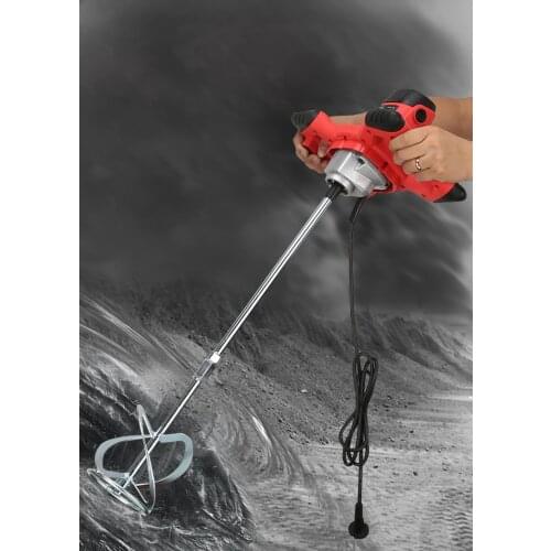 Industrial Grade Mixer Electric Speed Control Handheld Paint Cement Plaster Mortar Coating Mixer Putty Powder Mixing Machine