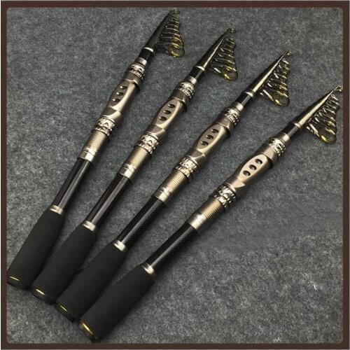 Black Metal Telescopic Fishing Rods Boat Feeder Mini Ultralight Hollow Portable Short Rod Travel Kit De Pesca Fishing Equipment