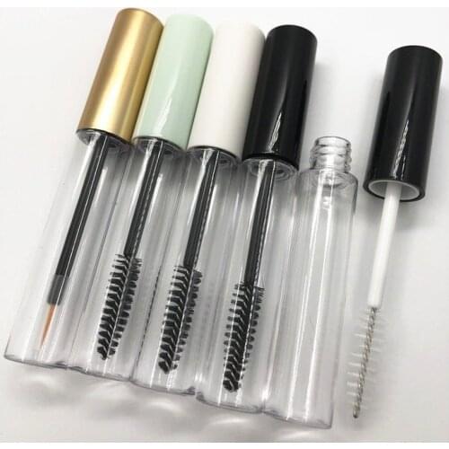 10ML Empty Mascara Tubes Gold Black Pink Silver Private Label Refillable Eyelash Cream Liquid Bottles Mascara Container 50pcs
