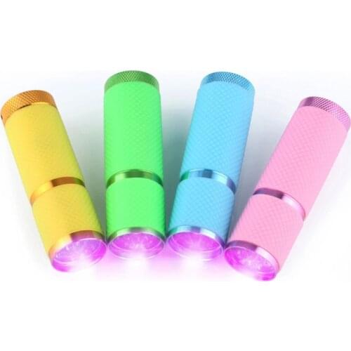 9W UV Flashlight 9 Led Ultra Violet Torch Light 395NW UV GEL Curing Lamp Epoxy UV Resin Cure Adhesive Glue Jewelry Tools