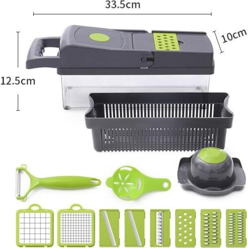 14In1 Multifunctional Vegetable Cutter Potato Slicer Carrot Grater Kitchen Accessories Gadgets Steel Kitchen Tool овощерезка