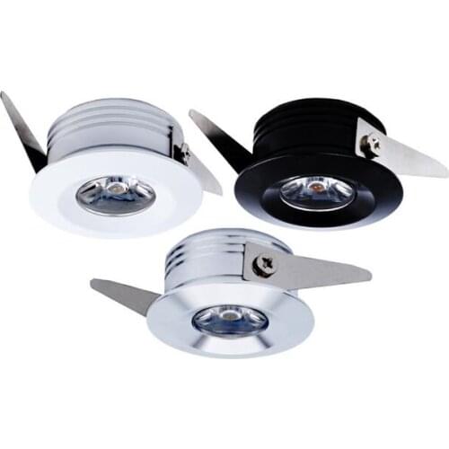 Indoor outdoor 110V 220V Mini ceiling LED spot light lamp 1W 3W mini LED downlight Free shipping