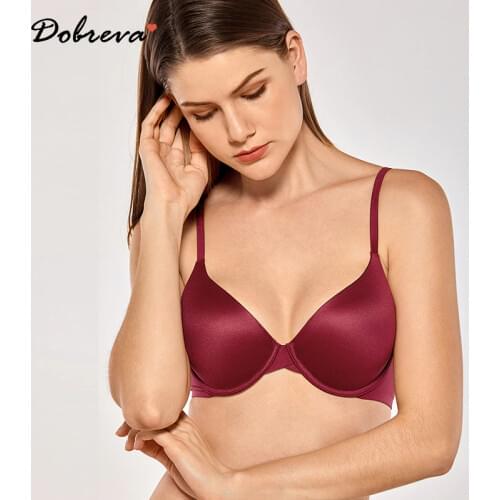 Womens T-Shirt Soft Foam Lightly Lined Full Coverage Underwire Bra