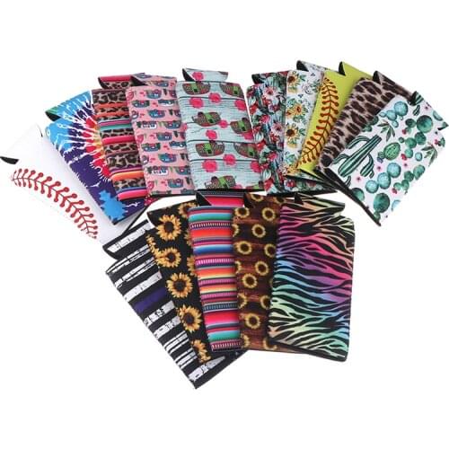 1PC 2020 Neoprene Beer Can Cooler Drink Cup Bottle Sleeve Insulator Wrap Cover COLOR RANDOM