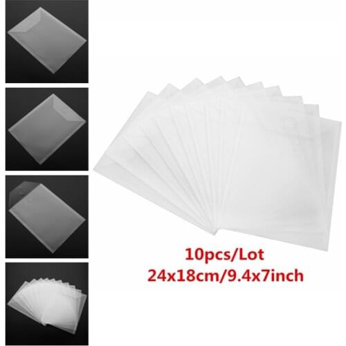 10pcs/Lot 2 Type Large Stamp & Die Storage Pockets PVC Plastic Sheet for DIY Scrapbooking Shaker Cards Photo Frame