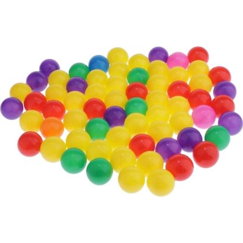 100Pcs Colorful Ocean Ball Cultivate Cognition Soft Plastic Ocean Ball 5.5cm