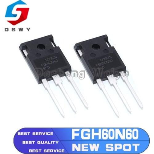 10PCS FGH60N60 FGH60N60SFD 60N60SFD 60N60 TO-247 600V 120A IGBT 100% New