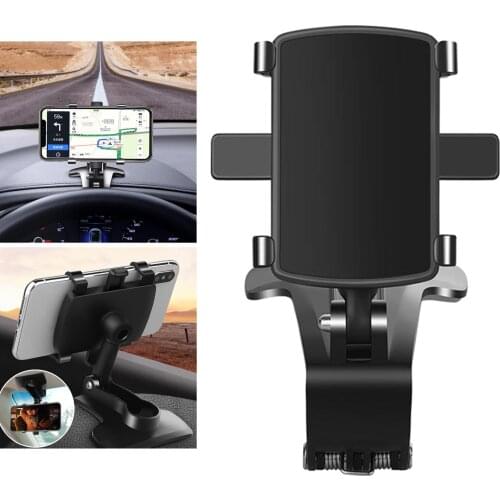 Car Mobile Phone Holder for iPhone 11 12 Smartphone Holder Dashboard GPS Support Car Phone Holder for Huawei Car Styling Tools