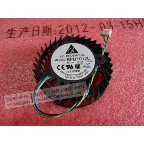 Free Shipping For DELTA BFB1012L, 5M1T DC 12V 0.48A 4-wire 4-pin connector 80mm Server Round Cooling fan