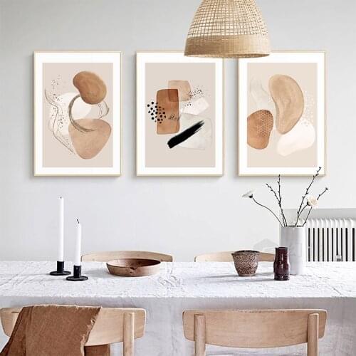 Bohemian Abstract Minilimalist Geometric Canvas Paintings Boho Poster Prints Wall Art Pictures Bedroom Living Room Home Decor