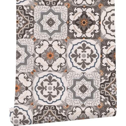 Bohemia Pattern Peel and Stick Wallpaper For Kitchen Contact Paper Decorative Self Adhesive Wallpaper Removable Wall Paper Decor