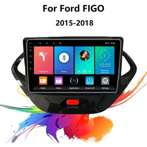 For Ford FIGO 2015-2018 9 inch 2 Din Car Multimedia Player Android 8.1 Wifi GPS Navigation Car Radio AutoRadio wifi Bluetooth