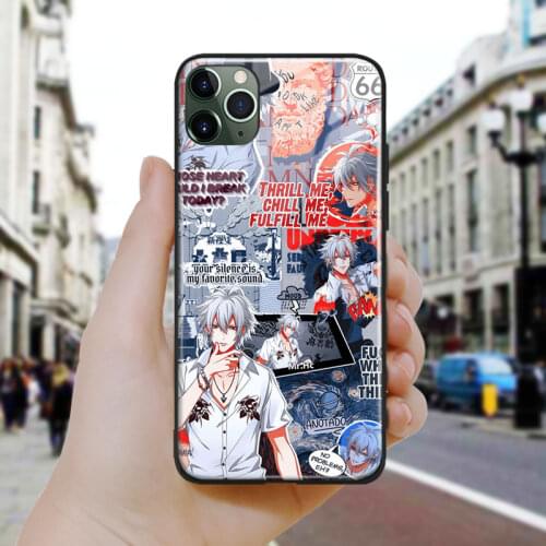 Hypnosis Mic Samatoki Aohitsugi Silicone Glass Phone Case Cover Shell For iPhone SE 6 6s 7 8 Plus X XR XS 11 12 Mini Pro Max