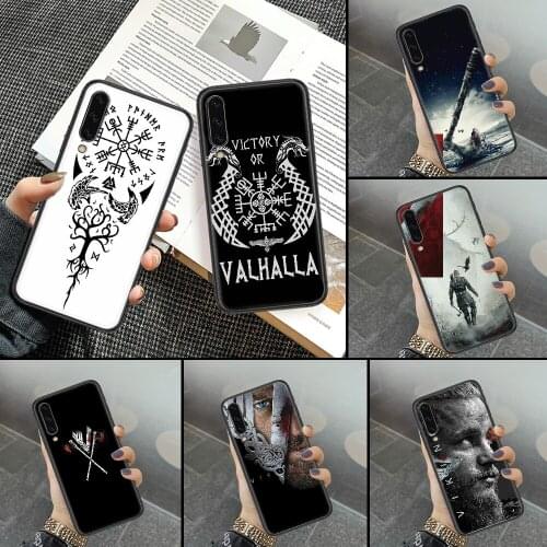 TV Vikings logo Phone case For Samsung Galaxy A 3 5 7 8 10 20 21 30 40 50 51 70 71 E S 2016 2018 4G black art cover silicone