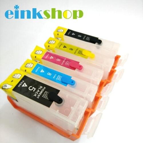 Einkshop for Canon PGI-5 CLI-8 Refillable ink cartridge Pgi 5 cli 8 Pixma iP3300 iP3500 iP4200 iP4300 printer ink pgi-5bk