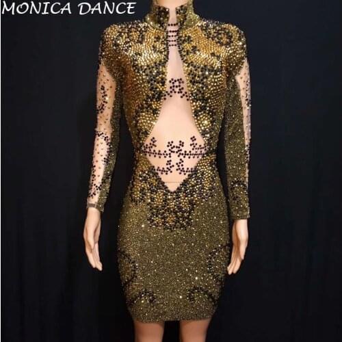 Crystals Black Mesh Jumpsuit Bright Silver Rhinestones Tassel Bodysuit Womens Celebrate Luxurious Costume See Through Jumpsuit