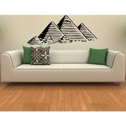 Egyptian Pyramids Wall Stickers Home Decor For Living Room Bedroom Wallpaper Mural Vinyl Sticker Decals Wall Art Poster S-723