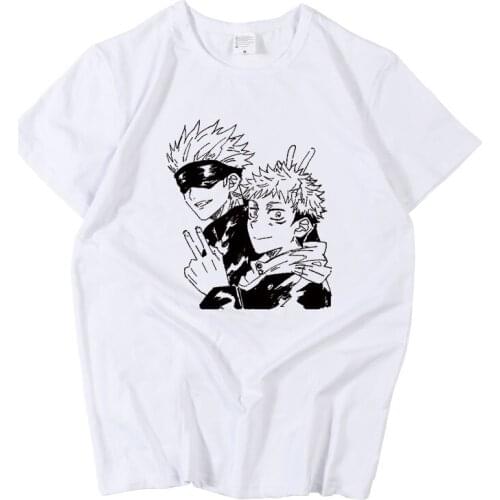 Jujutsu Kaisen Cosplay T Shirt Yuhito Tiger Cane Megumi Fushiguro Cartoon Print T-Shirt Women/Men Casual tshirt Top Tee Costume